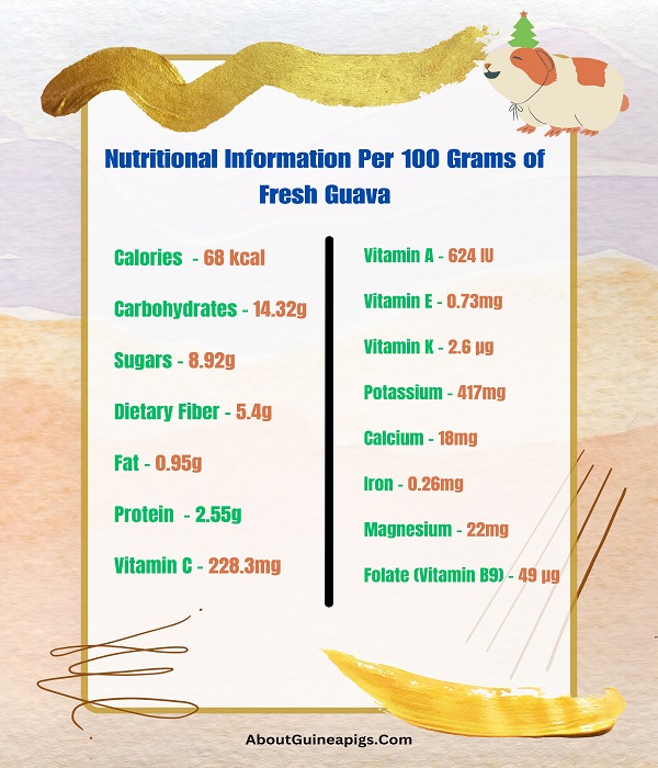 Nutrition in Guava