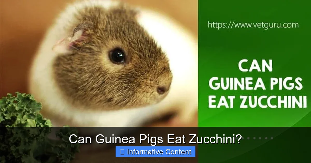 Can Guinea Pigs Eat Zucchini?