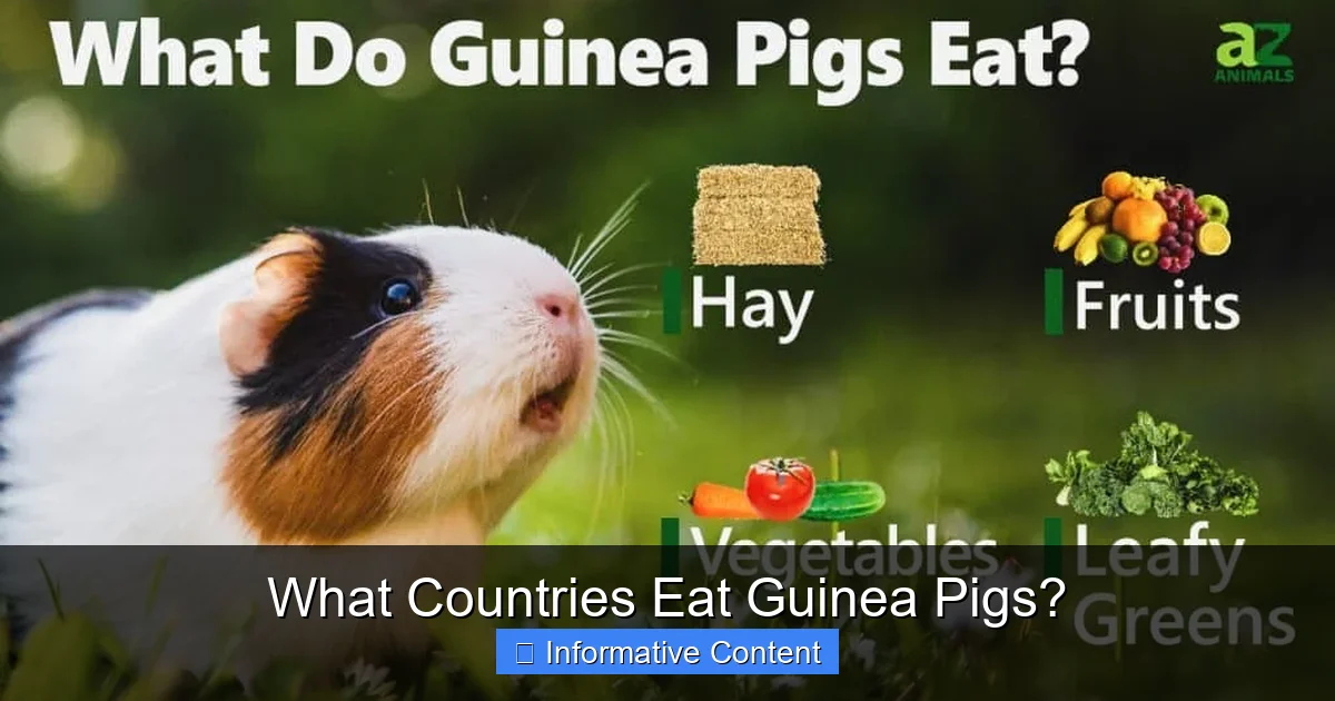 What Countries Eat Guinea Pigs?